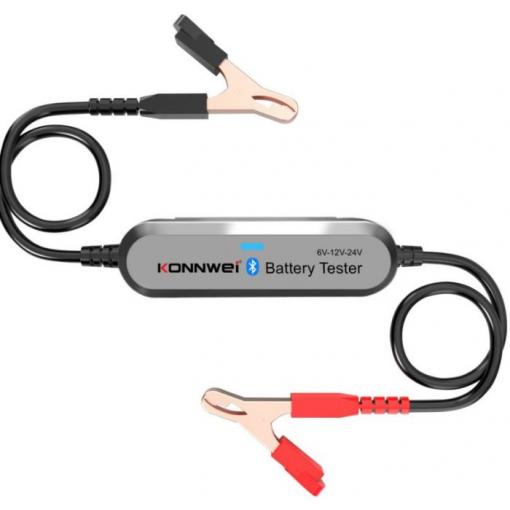 Bluetooth tester baterií KONNWEI BK200, 6–24 V
