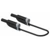 Electro PJP 2719-IEC-CD1-100N měřicí kabel zásuvkový konektor 4 mm, banánková zástrčka 100 cm černá 1 ks