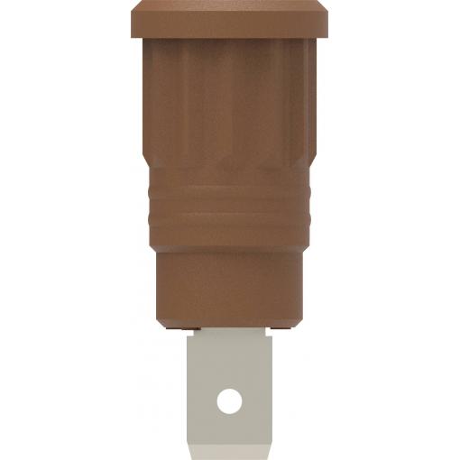 Electro PJP 3286-CD1-BN bezpečnostní lisovaná zásuvka 4 mm hnědá 1 ks