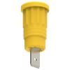 Electro PJP 3286-CD1-J bezpečnostní lisovaná zásuvka 4 mm žlutá 1 ks