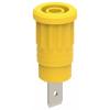Electro PJP 3286-CD1-J bezpečnostní lisovaná zásuvka 4 mm žlutá 1 ks