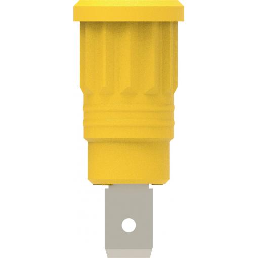Electro PJP 3286-CD1-J bezpečnostní lisovaná zásuvka 4 mm žlutá 1 ks