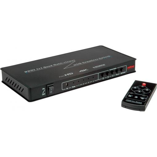 Roline HDMI přepínač funkce plynulého přepínání černá