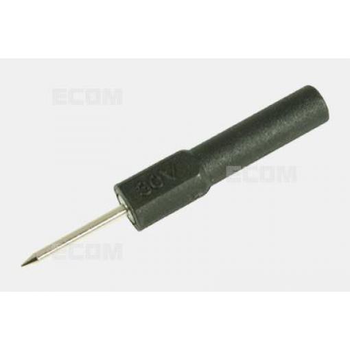 Měřicí hrot na banánek 4 mm, izolovaný, černý J.20013.2