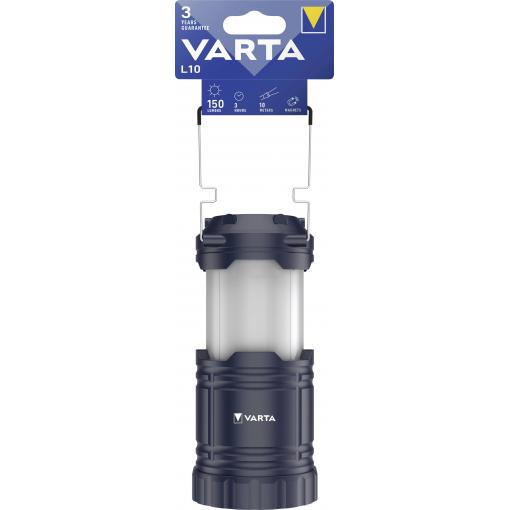 Varta 15673101111 VARTA Lantern L10 3AA ohne Batt. LED kempingová lucerna 150 lm 272 g černá