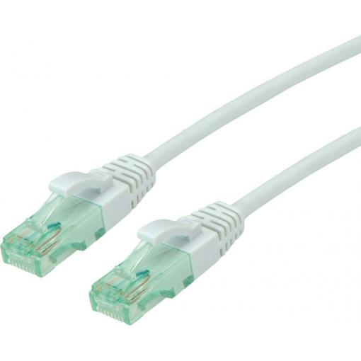 roline recycled material 21.45.3101 RJ45 síťové kabely, propojovací kabely CAT 6A U/UTP 1.00 m šedá nestíněný, PVC plášť 1 ks