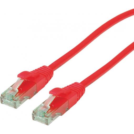 roline recycled material 21.45.3114 RJ45 síťové kabely, propojovací kabely CAT 6A U/UTP 1.50 m červená (jasná) nestíněný, PVC plášť 1 ks