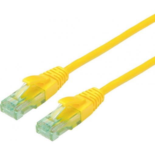 roline recycled material 21.45.3121 RJ45 síťové kabely, propojovací kabely CAT 6A U/UTP 1.00 m žlutá nestíněný, PVC plášť 1 ks