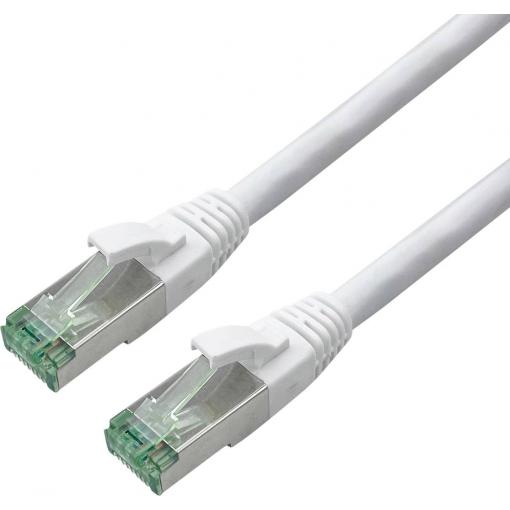 roline recycled material 21.45.3269 RJ45 síťové kabely, propojovací kabely CAT 6A S/FTP 20.00 m bílá dvoužilový stíněný, dvoužilový stíněný, PVC plášť 1 ks