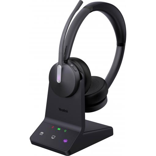 Yealink Yealink WH64 Dual - Headset - On-Ear - DECT / Bluetooth Headset otevřená (On Ear) černá