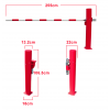 SpeedBarrier - ultrarychlá automatická závora s 2,5m ramenem