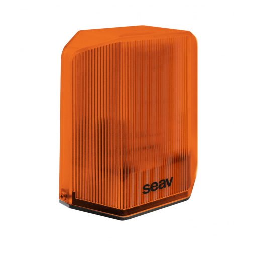Metron O - výstražná LED lampa oranžová 12/14/255 Vac-dc
