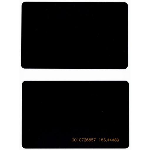ISO RFID EM4100 černá identifikační karta 125 kHz s číselným potiskem