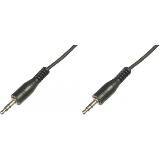 Digitus AK-510100-025-S jack audio kabel [1x jack zástrčka 3,5 mm - 1x jack zástrčka 3,5 mm] 2.50 m černá