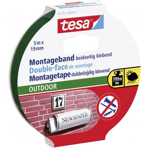 tesa OUTDOOR 55751-00001-03 montážní páska tesa® POWERBOND černá (d x š) 5 m x 19 mm 1 ks