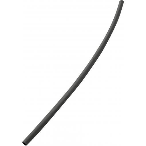 TRU COMPONENTS 1570952 smršťovací bužírka bez lepidla černá 6 mm 2 mm Poměr smrštění:3:1 metrové zboží