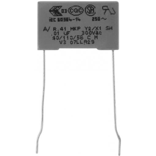 Kemet R413F12200000M+ 1 ks odrušovací kondenzátor MKP radiální 2.2 nF 300 V 20 % 10 mm (d x š x v) 13 x 4 x 9 mm