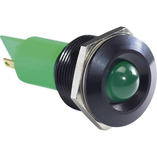 APEM Q19P1BXXG24AE indikační LED zelená 24 V/DC, 24 V/AC