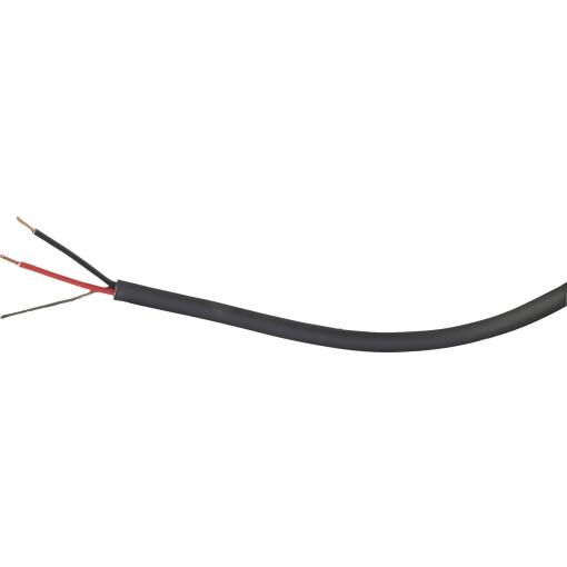 Kash 1339360 mikrofonový kabel 2 x 0.12 mm² černá metrové zboží