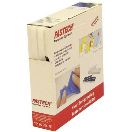 FASTECH® B10-SKL000010 pásek se suchým zipem, zalepení hotmelt , háčková a flaušová část, (d x š) 10 m x 10 mm, bílá, 10 m