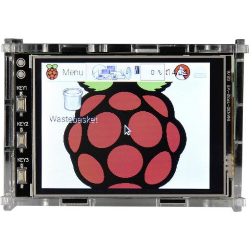 Joy-it 3.2TC skříň displeje Vhodné pro (vývojové sady): Raspberry Pi® akrylová čirá