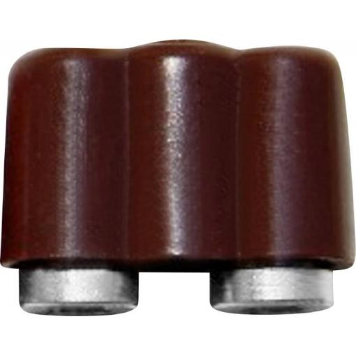 BELI-BECO 61/17br mini laboratorní zásuvka spojka, rovná Ø pin: 2.6 mm hnědá 1 ks