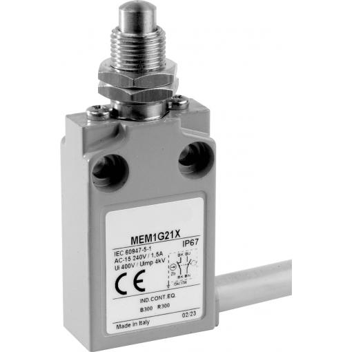 Panasonic MEM1G21ZD MEM1G21ZD koncový spínač 24 V 5 A zdvihátko se závitem IP67 1 ks