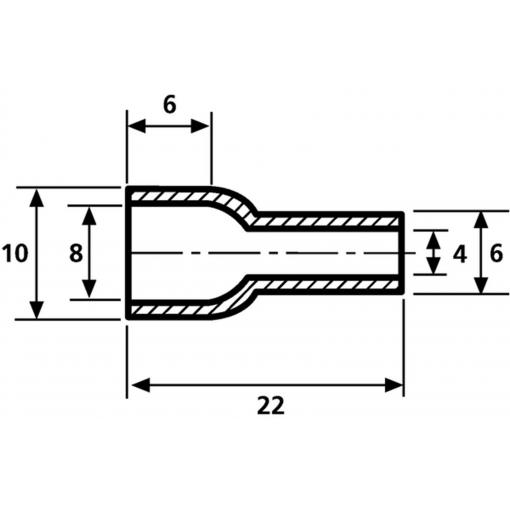 HellermannTyton HV4824 PVC-FR BK 2000 ochranná krytka Průměr svorky (max.) 8 mm PVC černá 1 ks