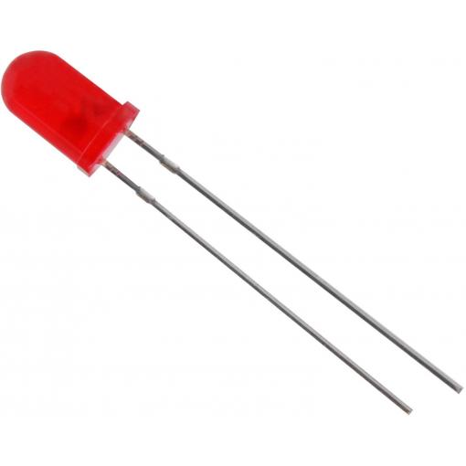 HuiYuan 5034R1D-ESB-E LED s vývody červená kulatý 5 mm 2500 mcd 50 ° 20 mA 2.1 V