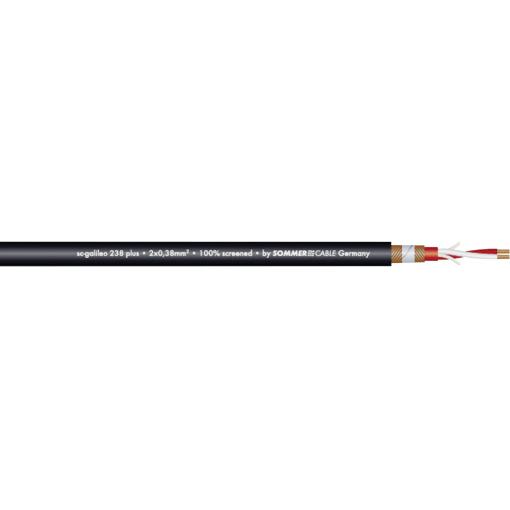 Sommer Cable 200-0251 mikrofonový kabel 2 x 0.38 mm² černá metrové zboží