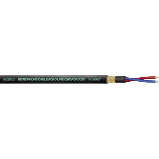Cordial CMK ROAD 250 mikrofonový kabel 2 x 0.5 mm² černá metrové zboží