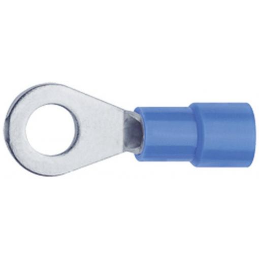Klauke 6303 kulaté kabelové oko Průřez (max.)=2.50 mm² Ø otvoru=3.2 mm částečná izolace modrá 1 ks