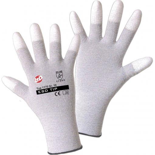 Leipold Doehle ESD TIP 1170-7 nylon pracovní rukavice Velikost rukavic: 7, S CAT II 1 pár