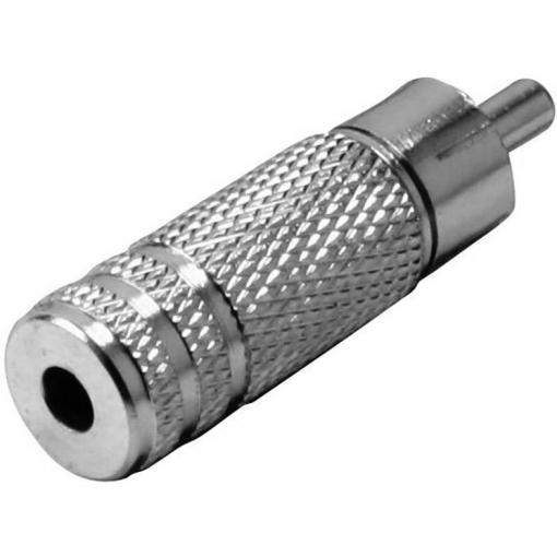 TRU COMPONENTS adaptér jack cinch zástrčka - jack zásuvka 3,5 mm mono Pólů:2 1 ks