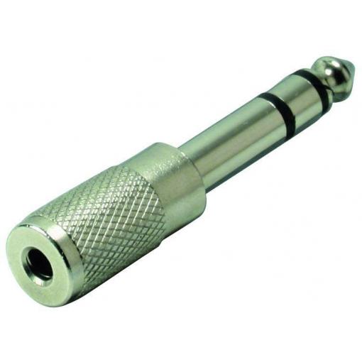 TRU COMPONENTS adaptér jack jack zástrčka 6,3 mm - jack zásuvka 3,5 mm stereo Pólů:3 1 ks