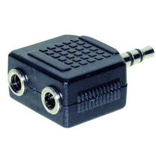 TRU COMPONENTS adaptér jack jack zástrčka 3,5 mm - jack zásuvka 3,5 mm stereo Pólů:3 1 ks