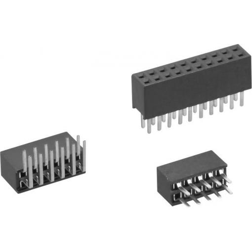 TRU COMPONENTS zásuvková lišta Počet řádků: 2 Počet kontaktů v řadě: 4 TC-1210-008-1-2-00 1 ks