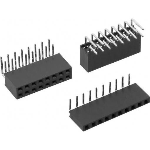 TRU COMPONENTS zásuvková lišta Počet řádků: 1 Počet kontaktů v řadě: 3 TC-0318159-03-1-00 1 ks