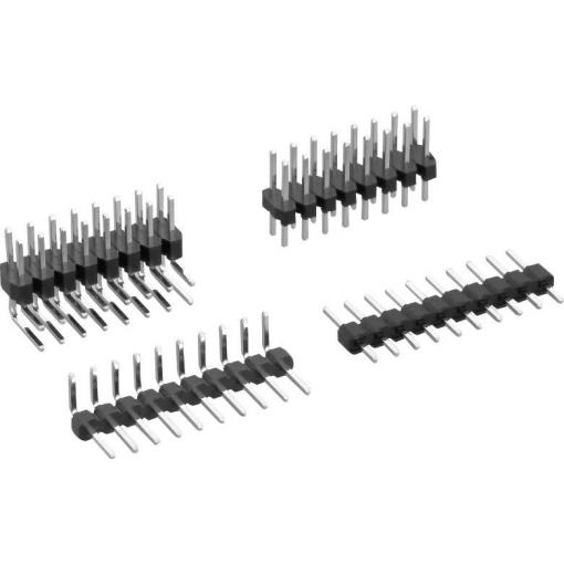 TRU COMPONENTS pinová lišta (standardní) Počet řádků: 1 Počet kontaktů v řadě: 8 TC-0628-100-008-00 1 ks