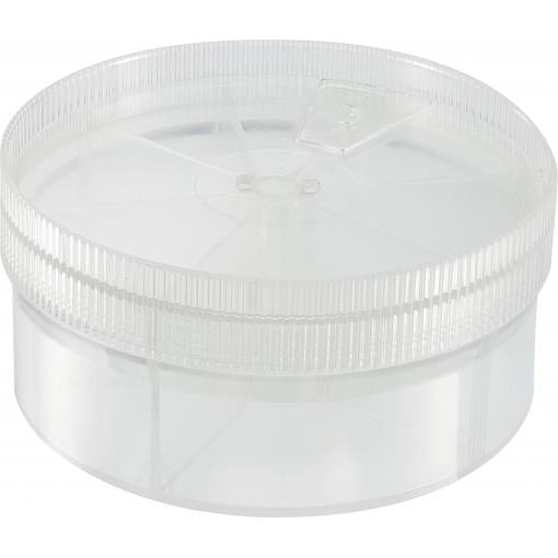 TRU COMPONENTS krabice na součástky (Ø x v) 92 mm x 43.5 mm přihrádek: 7 variabilní rozčlenění Obsah 1 ks