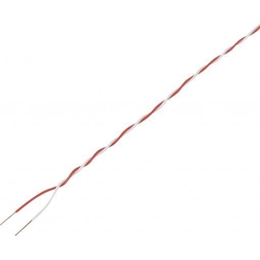 TRU COMPONENTS 1567408 spojovací drát 2 x 0.28 mm² červená, bílá 20 m