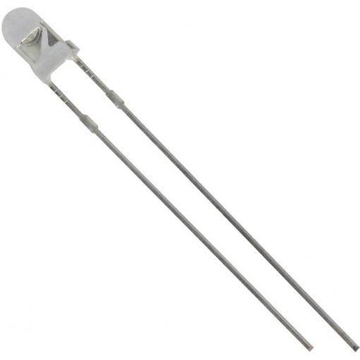 TRU COMPONENTS 1573690 LED s vývody bílá kulatý 3 mm 2800 mcd 25 ° 20 mA 3.1 V