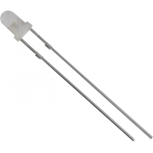 TRU COMPONENTS 1573706 LED s vývody bílá kulatý 3 mm 3500 mcd 60 ° 20 mA 3.1 V