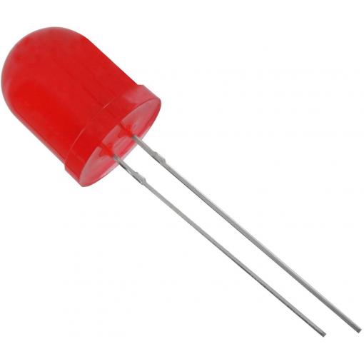 TRU COMPONENTS 1573763 LED s vývody červená kulatý 10 mm 550 mcd 50 ° 20 mA 2.1 V