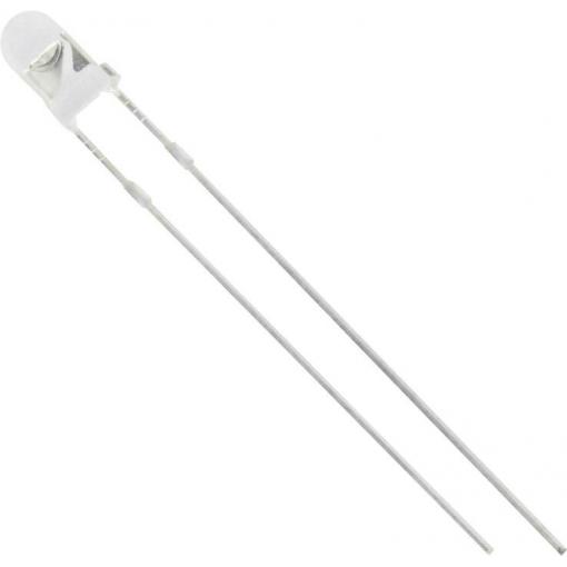TRU COMPONENTS 1577309 LED s vývody zelená kulatý 3 mm 75 mcd 25 ° 20 mA
