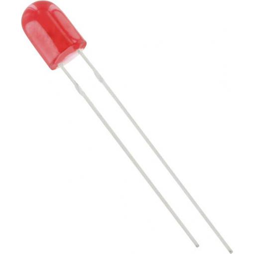 TRU COMPONENTS 1577318 LED s vývody červená oválný 5 mm 550 mcd 110 °, 50 ° 20 mA
