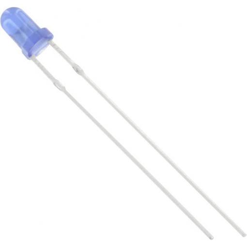TRU COMPONENTS 1577321 LED s vývody modrá kulatý 3 mm 500 mcd 60 ° 20 mA