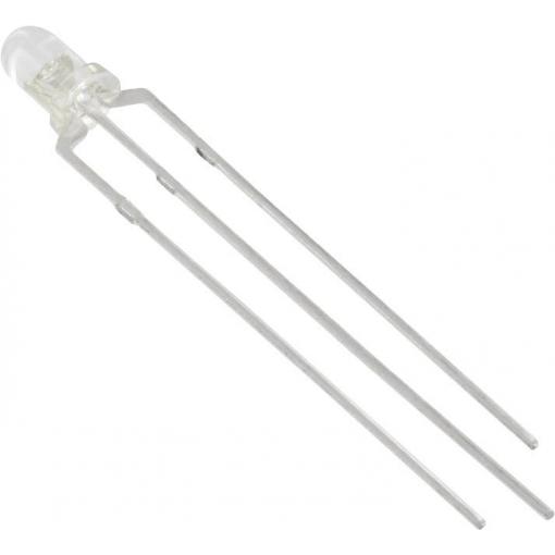 TRU COMPONENTS 1577335 LED s vývody červená, zelená kulatý 3 mm 700 mcd, 750 mcd 35 ° 20 mA