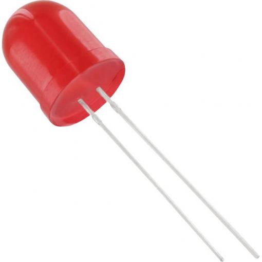 TRU COMPONENTS 1577336 LED s vývody červená kulatý 10 mm 1750 mcd 50 ° 20 mA