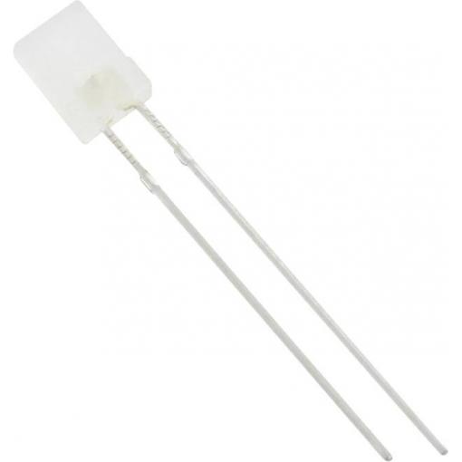 TRU COMPONENTS 1577446 LED s vývody bílá hranatý 2 x 5 mm 1250 mcd 120 ° 20 mA